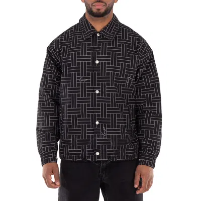KENZO KENZO WEAVE PRINT LONG SLEEVE JACKET