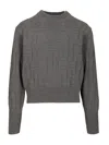 Kenzo Weave Sweater In Gray