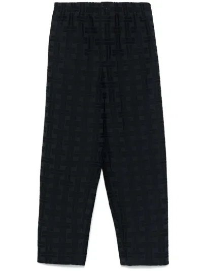 Kenzo Weave Track Pants In Blue
