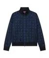 Kenzo ' Weave' Tracktop In Jacquard In Blue