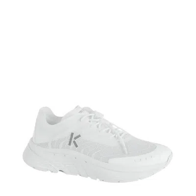 Kenzo Web Print Low Top Sneakers In White