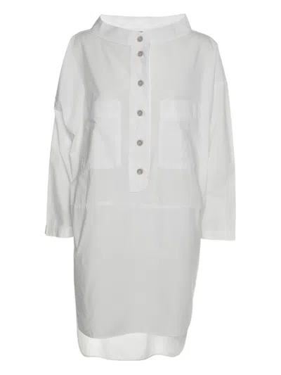 Pre-owned Kenzo Buttoned Pocket Shirt In White