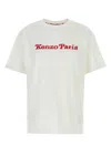 Kenzo Oversize Crew Neck Graphic Print T-shirt In Offwhite