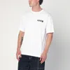 Kenzo White Classic T-shirt With Contrasting Logo Print In Cotton