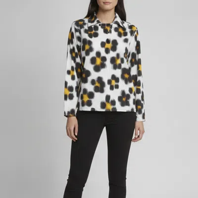 Pre-owned Kenzo White Hana Leopard Print Poplin Shirt M