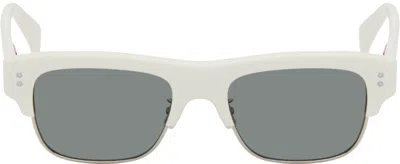 Kenzo White  Paris Boke Flower Sunglasses In White/smoke