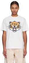 Kenzo T-shirt With Print In Off White