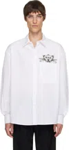Kenzo Cotton Poplin Shirt In White