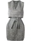 Kenzo 'white Noise' Layered Dress In Multi