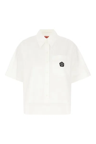 Kenzo White Poplin Oversize Shirt