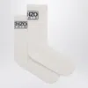 KENZO WHITE SOCKS WITH LOGO