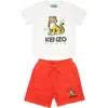 KENZO WHITE SUIT FOR BABY BOY WITH TIGER