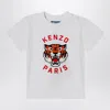 Kenzo White T-shirt With Printed Logo In White