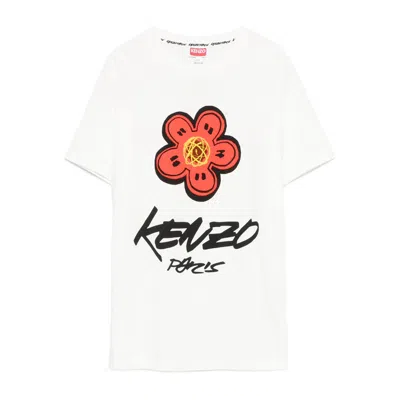 KENZO KENZO WHITE TOPS - T-SHIRTS & JERSEYS WOMEN