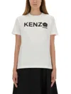 Kenzo White T-shirt With Print. In Multi