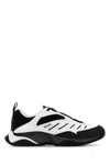 Kenzo Two-tone Fabric And Synthetic Leather X-trainer Sneakers In White