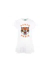 Kenzo White T-shirt With Printed Logo In White