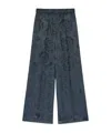 Kenzo Wide-leg Casual Pants In Black