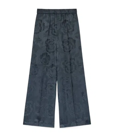 Kenzo Wide-leg Casual Pants In Black