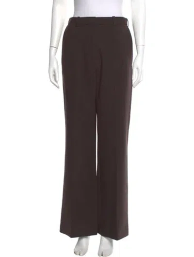 Pre-owned Kenzo Wide Leg Pants In Brown