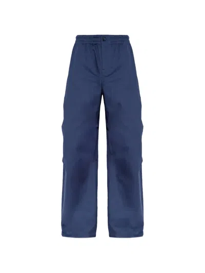 Kenzo Wide-leg Trousers In Blue
