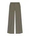 Kenzo Wide-leg Wool Trousers In Gray