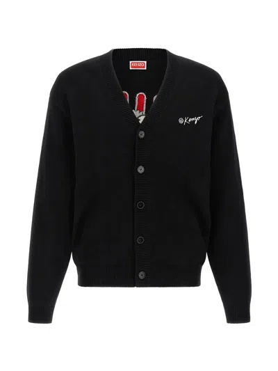 Kenzo Wild Tiger Cardigan In Black
