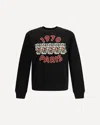 Kenzo Wild Tiger Embroidered Sweatshirt Black In Black