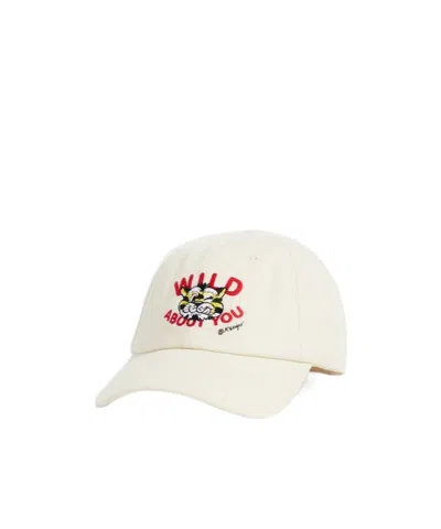 Kenzo Wild Tiger Curved Peak Cap In Gold