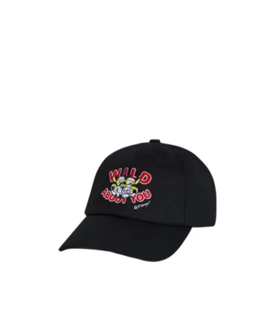 Kenzo Wild Tiger Embroidered Cap In Black