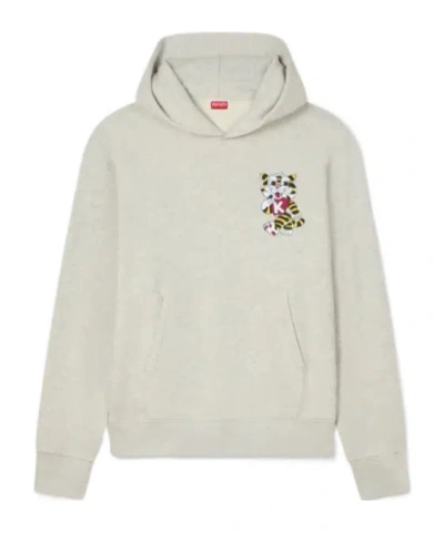 KENZO 'KENZO WILD TIGER' EMBROIDERED HOODIE IN COTTON