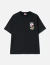 Kenzo Wild Tiger Motif Embroidered On The Chest Oversized T-shirt In Black