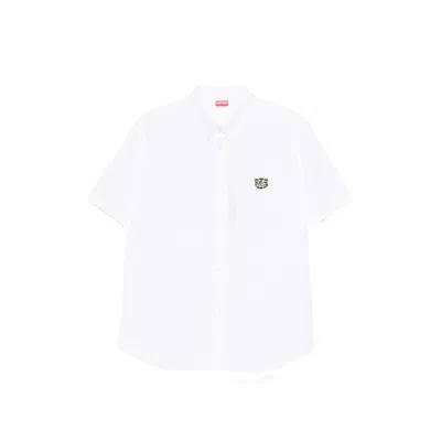 Kenzo Wild Tiger Embroidered Shirt In White
