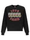 Kenzo Tiger Embroidery Crew Neck Sweatshirt In Animal Print