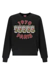 Kenzo Wild Tiger Embroidered Sweatshirt Black In Black