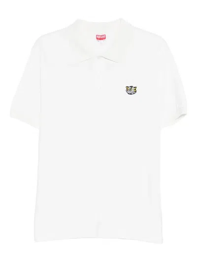 Kenzo Wild Tiger Polo Shirt In White