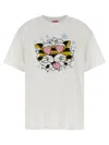 Kenzo Tiger Graphic Short Sleeve Crew Neck T Shirt In Neutral