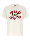 Kenzo Tiger Graphic Crew Neck Short Sleeve T Shirt In White