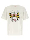 Kenzo Tiger Motif Crew Neck Short Sleeve T-shirt In White