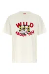 Kenzo Tiger Graphic Crew Neck Short Sleeve T Shirt In White