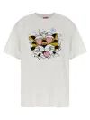 Kenzo Tiger Graphic Short Sleeve Crew Neck T Shirt In White