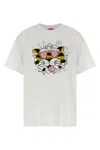 Kenzo Tiger Graphic Short Sleeve Crew Neck T Shirt In White
