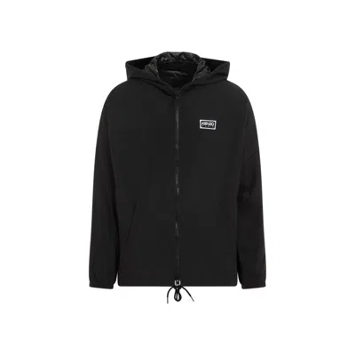 Kenzo Windbreaker Bicolor Black Nylon Jacket