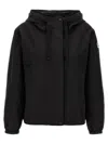 Kenzo Windproof Jacket With Adjustable Drawstring In Black