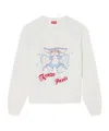 Kenzo Rabbit-print Sweatshirt In White