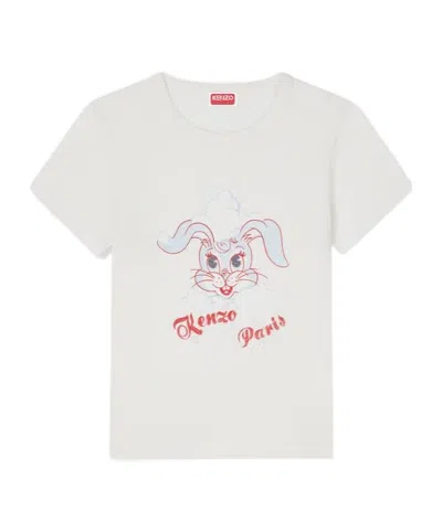 Kenzo ' Winter Holidays' T-shirt In Cotton In Neutral