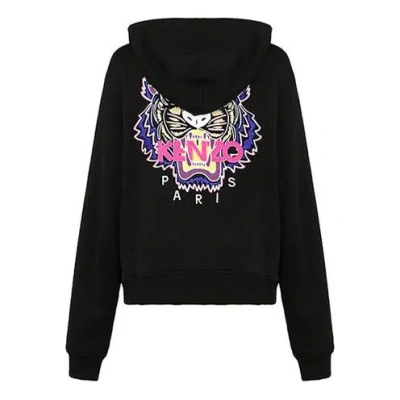 Kenzo (wmns)  Embroidery Zipper Hoodie Black