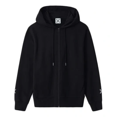 Kenzo (wmns)  Fw20 Alphabet Printing Hooded Zipper Hoodie Black