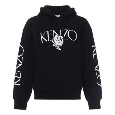 Kenzo (wmns)  Rose Alphabet Logo Hoodie Black
