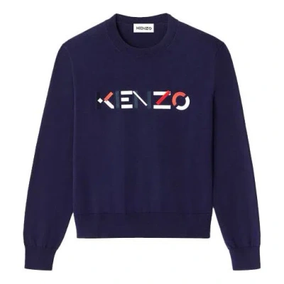 Kenzo (wmns)  Ss21 Embroidery Logo Swea Blue